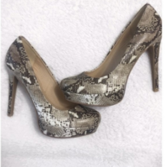 Chinese laundry snakeskin high heels shoes 9 cy - Picture 1 of 5